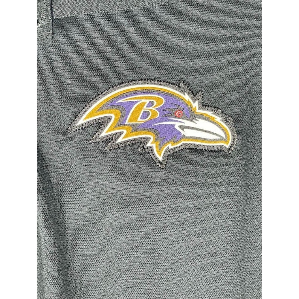 Nike Dri Fit Baltimore Ravens NFL Equipment Training Polo Black Men's Large - Picture 6 of 6